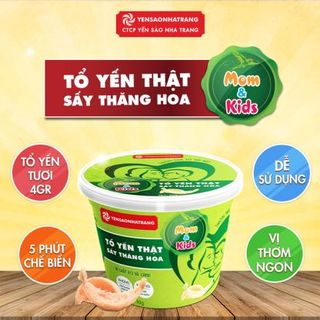 TỔ YẾN THẬT – SẤY THĂNG HOA (Tổ yến ăn liền) – ORGANIC – MOM&KIDS – HỘP 10G