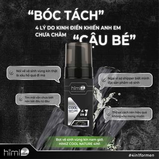 Bọt Vệ Sinh Nam Giới Himiz Cool Nature 4in1