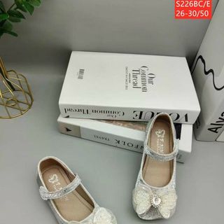 Giày búp bê trẻ em nơ có quai ngang