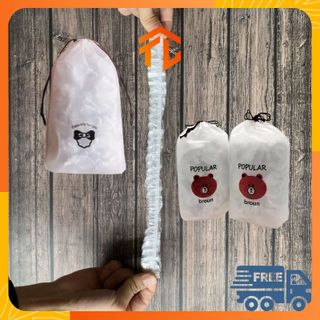Màng bọc thực phẩm co giãn siêu dai có chun hình túi gấu set 100 chiếc