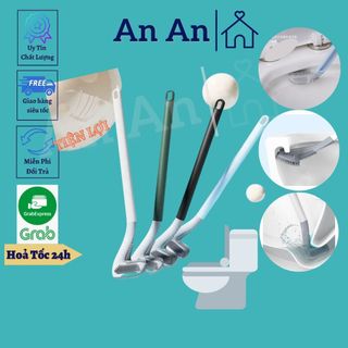 Cây Chà Bồn Cầu, Cọ Toilet Hình Chữ L, Chổi Nhà Vệ Sinh Chổi Cọ Bồn Cầu Bằng Silicon Mẫu Mới