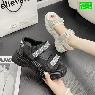 Giày sandal nữ đế cao bánh mỳ