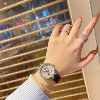 Đồng hồ da lv07 full đá đẹp
