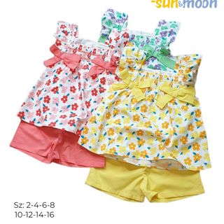 Bộ smock hai nơ đính ngực giá sỉ