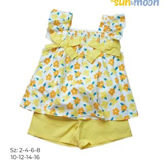 Bộ smock hai nơ đính ngực