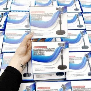 Giá Đỡ Điện Thoại Microphone Stands hộp xanh , kẹp đt (cái)