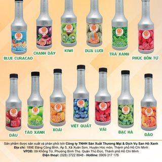 Siro Chang Thai Chai 1L - Syrup Làm Trà Đào Trà Trái Cây Đủ Các Mùi Vị giá sỉ