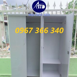 TỦ QUẦN ÁO NHỰA ĐÀI LOAN CAO 1M8 NGANG 1M2 3 CÁNH THƯỜNG TẬN XƯỞNG HCM