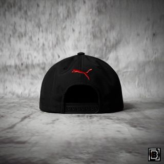 Mũ Lưỡi Trai P-U-M-A Dù Đen Đỏ Snapback, nón kết cao cấp