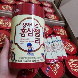 Thạch Hồng Sâm Baby Sanga Hàn Quốc Cho Bé - HŨ 30 GÓI * 20gr