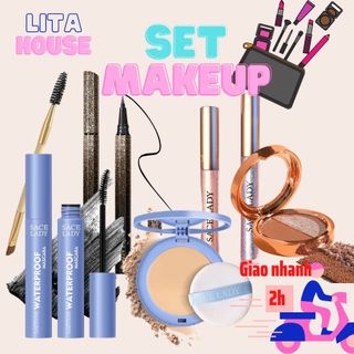 [SẴN] Set Makeup Sace Lady 6 món tặng bấm mi giá sỉ