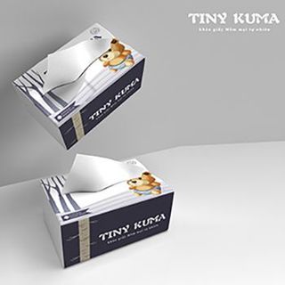 Giấy Ăn 30 gói Cao Cấp Tiny Kuma 100% bột giấy nguyên chất