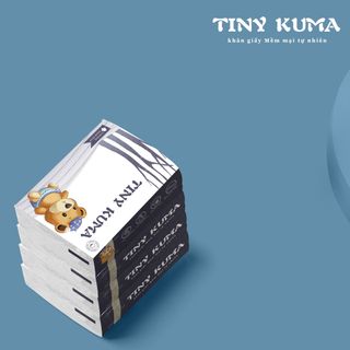 Giấy Ăn 30 gói Cao Cấp Tiny Kuma 100% bột giấy nguyên chất