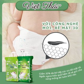 Hàng Việt Nam Chất Lượng Cao Tã Bỉm Việt Thái Natural chứa oliu chống hăm hiệu quả S72/M66/M64/L58/L58/XL52/XXL50/XXXL46