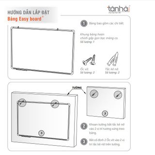 BẢNG TỪ TRẮNG TREO TƯỜNG NHỎ HÀN QUỐC – EASYBOARD