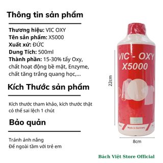 Tẩy Trắng Quần Áo, Tẩy Mốc Quần Áo X5000 Chính Hãng 100% Giúp Đánh Bay Mọi Vết Bẩn Cứng Đầu