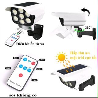 Đèn năng lượng mặt trời cảm biến , giả camera chống trộm , có điều khiển
