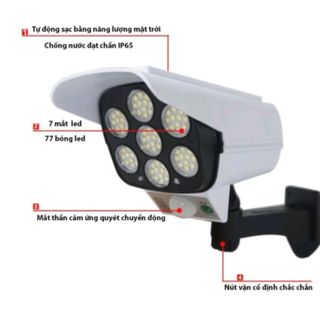 Đèn năng lượng mặt trời cảm biến , giả camera chống trộm , có điều khiển