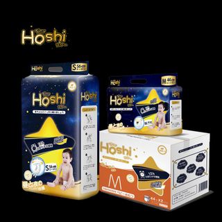 Tã Bỉm Dán/Quần cao cấp Tiny Hoshi S112/M92/M88/L84/XL76/XXL72/XXXL68/XXXXL64