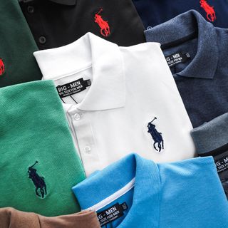 Áo thun polo nam tay ngắn bigsize 80kg - 130kg - hình mgựa