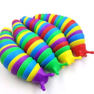 Đồ chơi giải trí con sâu 3d vui nhộn nhiều màu sắc ngộ nghĩnh đồ chơi giảm căng thẳng xả stress (kt 10,5cm x 4cm x 4cm) giá sỉ
