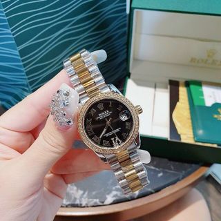 ĐỒNG HỒ ROLLEX LA MÃ VIỀN HỘT NỮ