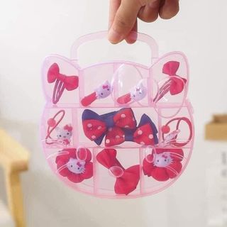 Hộp Kẹp Tóc Kitty Cho Bé