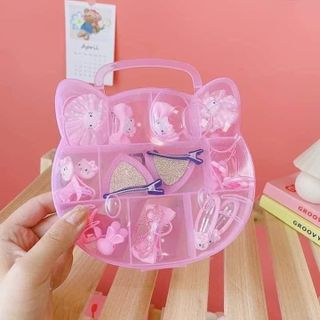Hộp Kẹp Tóc Kitty Cho Bé