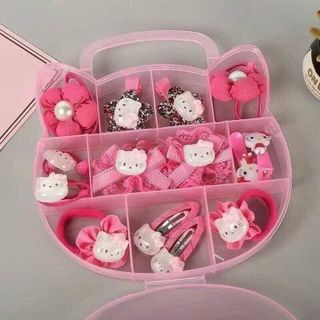 Hộp Kẹp Tóc Kitty Cho Bé