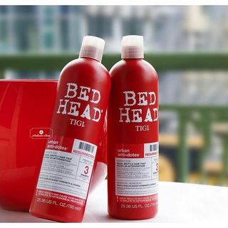 Combo Cặp Dầu Gội Xả Tigi Đỏ Bed Head 750ml Giành Cho Tóc Hư Tổn Cấp 3, Làm Thơm Tóc, Mượt Mà