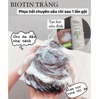 Cặp Dầu Gội Xả Biotin & Collagen Trắng 1000ml Giảm Rụng Tóc, Kích Mọc Tóc, Phục Hồi Tóc Khô Xơ, Hư Tổn
