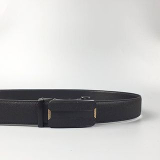 Thắt lưng công sở da bò Safiano 3 lớp phối đồ sơ mi bản 35mm
