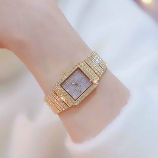 Đồng hồ bs vuông full đá sieu me đẹp