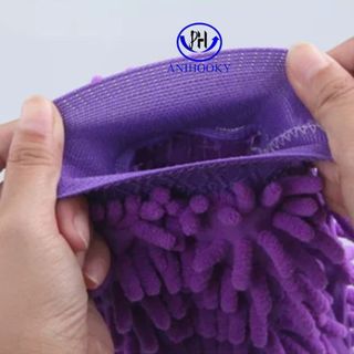 Bao tay rửa xe hơi, găng tay lau xe ô tô, xe máy Anihooky
