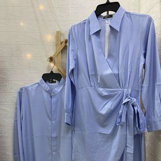Set đồ đôi nam nữ thiết kế thanh lịch dự tiệc, du lịch thời trang Miamo TN53 (Kèm ảnh thật)