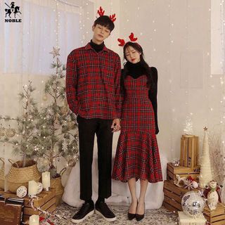 Set đồ đôi couple sơ mi nam, đầm dây nữ thời trang Miamo cao cấp TN61