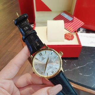 ĐỒNG HỒ OMEGA NAM DÂY DA ĐEN HOT