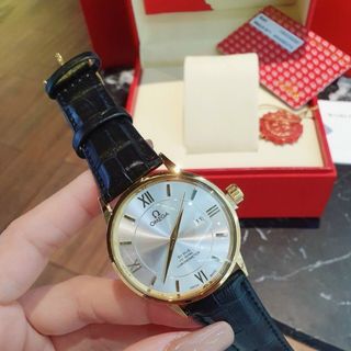 ĐỒNG HỒ OMEGA NAM DÂY DA ĐEN HOT