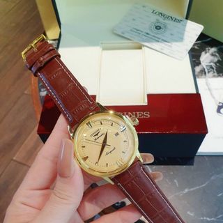 ĐỒNG HỒ LONGINE DÂY DA NAM NÂU