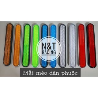 Mắt mèo phản quang dán phuộc trước đủ màu tất cả xe máy Loại Dài