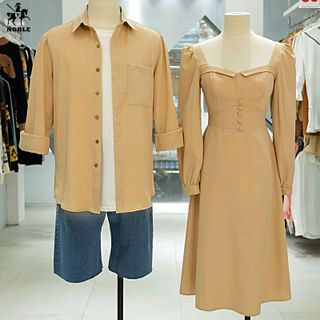 Set đồ đôi nam nữ couple phong cách châu âu, du lịch, chụp ảnh cưới, thời trang Miamo NB037 (kèm ảnh thật)