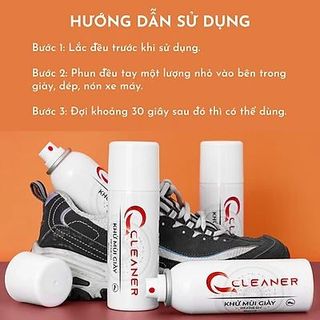 BÌNH XỊT KHỬ MÙI GIÀY QCLEANER - 160ML