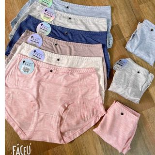 Quần lót cotton muối tiêu họa tiết nhẹ nhàng phom to 45-65kg mặc vừa co giãn thấm mồ hôi [GIAO MẪU NGẪU NHIÊN]