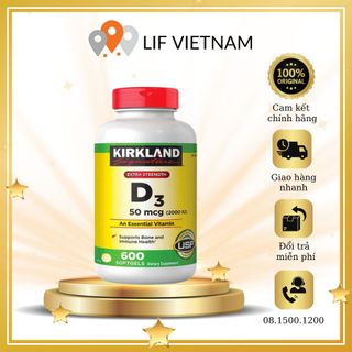 VITAMIN KIRKLAND D3 - 50MCG - 2000IU - 600V giá sỉ