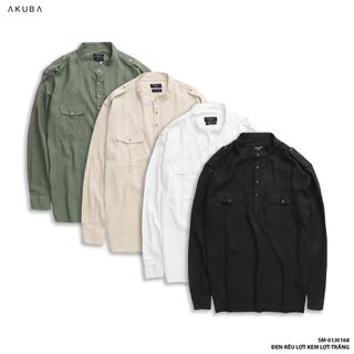 ÁO SƠ MI TAY DÀI LINEN AKUBA 01J0168