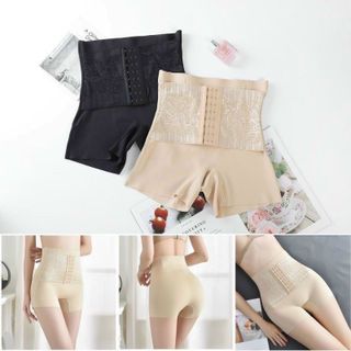Quần Gen Su Móc Cài Trước - Quần Nịt Bụng Nguyên Khối - SIêu Co Dãn Định Hình Vùng Bụng Dưới Sát Người, Không Lộ