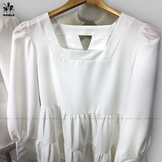Set đồ đôi áo sơ mi nam - váy babydoll nữ cực xinh thời trang Miamo TN23 (Kèm ảnh thật)