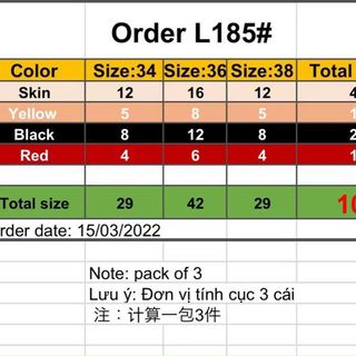 Áo ngực su gân L185