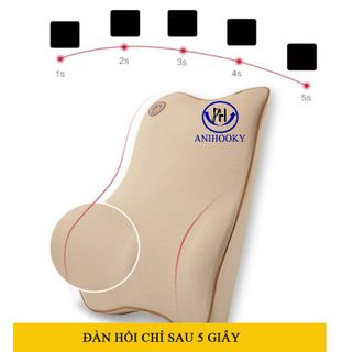 Combo Tựa lưng ô tô cao su non Anihooky - đẹp - bền- cao cấp - giá sỉ tốt nhất hcm