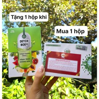 Trà thảo mộc Giảm Cân Tiến Hạnh VIP Tặng Detox khử mỡ mẫu mới hàng công ty có TEM CHECK QR chính hãng